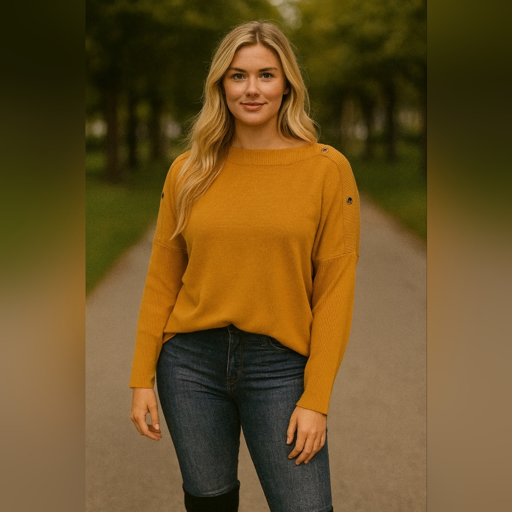 Verve Ami Golden Grommet Sweater